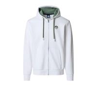 NORTH SAILS Felpa Hoodie Uomo in Cotone Organico con Cappuccio a Contrasto