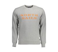 North Sails Grigio Cotton Men Sweatshirt - L