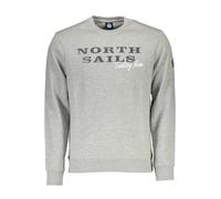 North Sails Gray Cotton Men Sweater - S