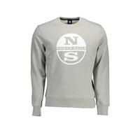 North Sails Gray Cotton Men Sweater - XL
