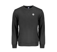North Sails, ,Sweatshirts & Hoodies ,Uomo ,Nero ,2XL Felpa Nera a Maniche Lunghe con Logo
