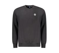 North Sails, ,Sweatshirts & Hoodies ,Uomo ,Nero ,M Maglione nero in cotone con scollo a giro