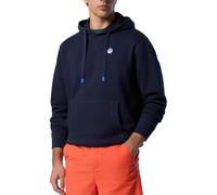 NORTH SAILS Felpa Hoodie Uomo in Cotone Organico con Patch Logo