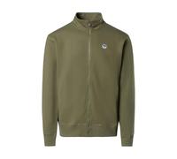 NORTH SAILS Felpa Uomo in Cotone Organico con Zip e Patch Logo