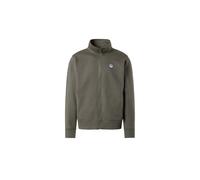 NORTH SAILS Felpa Uomo in Cotone Organico con Zip e Patch Logo