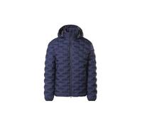NORTH SAILS Giacca Puffer Laser, Uomo, Impermeabile, Poliestere Riciclato, Vestibilità Regular, XS-3XL, Nero/Grigio/Blu Navy, con Cappuccio Staccabile (Blue Navy, M)