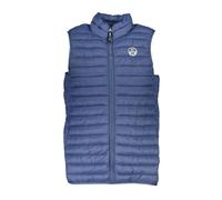 North Sails - Gilet blu senza maniche con zip e tasche - - Jackets - Uomo - Blu - L