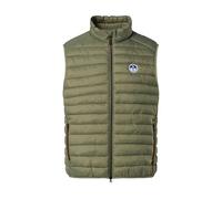 NORTH SAILS Zephyr Ultralight 100 grm - Gilet Uomo in tessuto New Nylon Soft riciclato con rivestimento idrorepellente (IT, Testo, M, Regular, Regular, Deep Green)