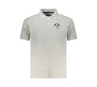 North Sails Gray Cotton Men Polo Shirt - M