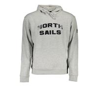 North Sails Gray Cotton Men Sweater - M