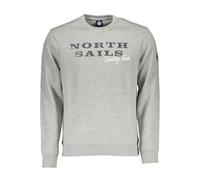 North Sails Gray Cotton Men Sweater - XL