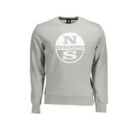 North Sails Gray Cotton Men Sweater - XL