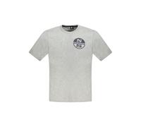 North Sails Gray Cotton Men's T-Shirt - XL