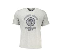 North Sails Gray Cotton T-Shirt - 3XL
