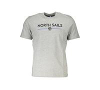 North Sails Gray Cotton T-Shirt - S
