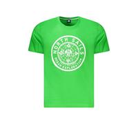 North Sails Green Cotton Men T-Shirt - L