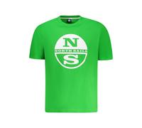 North Sails Green Cotton Men T-Shirt - L