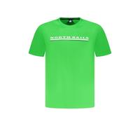 North Sails Green Cotton Men T-Shirt - S