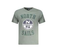 North Sails Green Cotton Men T-Shirt - XL