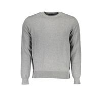 North Sails Grigio Cotton Men Sweater - XXL