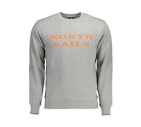 North Sails Grigio Cotton Men Sweatshirt - M