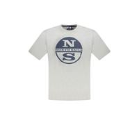 North Sails Grigio Cotton Men T-Shirt - XXL