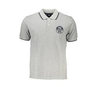 North Sails Grigio Cotton Mens Polo Shirt - S