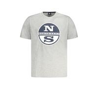 North Sails Grigio Cotton Mens T-Shirt - L