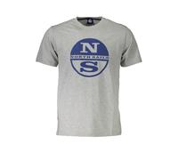 North Sails Grigio Cotton Mens T-Shirt - XL