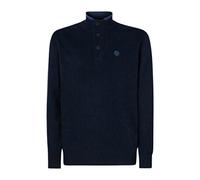 North Sails Half Button 7GG Maglione, Navy Blue, Large Uomo