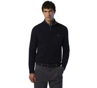 North Sails Half Zip 12GG Knitwear M - maglione - uomo L Dark Blue man Recycled Materials,Made In Italy