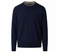 North Sails maglia cotone GIROCOLLO LOGO ricamo finezza 12 navy 699227-0802