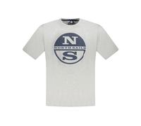 North Sails - Magliette Grigia in Cotone | Modello Elegante - - Tops - Uomo - Grigio - 2XL