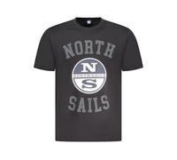 North Sails - Magliette Uomo in Cotone Nero Avventura - - Tops - Uomo - Nero - M