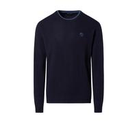 North Sails - Maglione blu con profili a contrasto - - Knitwear - Uomo - Blu - S