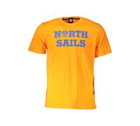 North Sails Orange Cotton Men T-Shirt - M