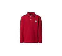 NORTH SAILS Polo Bambino a Maniche Lunghe in piqué di Cotone Organico con Lettering
