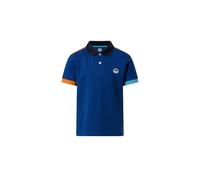 NORTH SAILS Polo Bambino in piqué di Cotone Bio con Profili a Contrasto