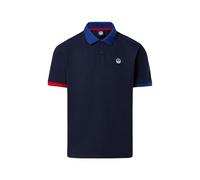 NORTH SAILS Polo Uomo in piqué di Cotone Organico con Bordi a Contrasto