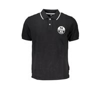 North Sails - Polo in Cotone Nero con Dettagli a Contrasto - - Tops - Uomo - Nero - S