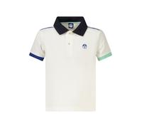 NORTH SAILS Polo Bambino in piqué di Cotone Organico con Profili a Contrasto