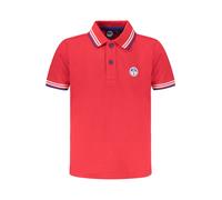 NORTH SAILS Polo Bambino in piqué di Cotone Organico con Dettagli a Righe