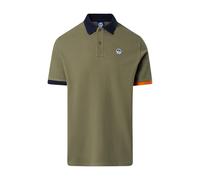 North Sails SS Polo W/Logo - polo - uomo 3XL Green man Cotone Organico/Biologico