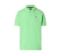 North Sails Polo Uomo in piquet di cotone - maniche corte - vestibilità Regular (L, Summer Green)