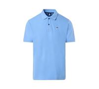 NORTH SAILS Uomo Polo in Piquet di Cotone con Maniche Corte - vestibilità Regular (IT, Testo, 3XL, Regular, Regular, Light Blue)