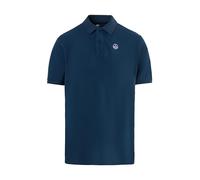 NORTH SAILS Polo Uomo in piqué di Cotone Organico con Patch Logo
