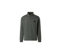NORTH SAILS Polo Uomo ML in Doppio piqué di Cotone Bio con Taschino Zip