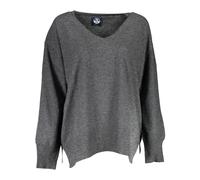 North Sails - Pullover elegante con scollo a V - - Knitwear - Donna - Grigio - S