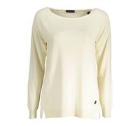 North Sails - Pullover in Viscosa Eco-Friendly con Logo - - Knitwear - Donna - Bianco - M