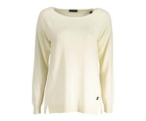 North Sails - Pullover in Viscosa Eco-Friendly con Logo - - Knitwear - Donna - Bianco - M